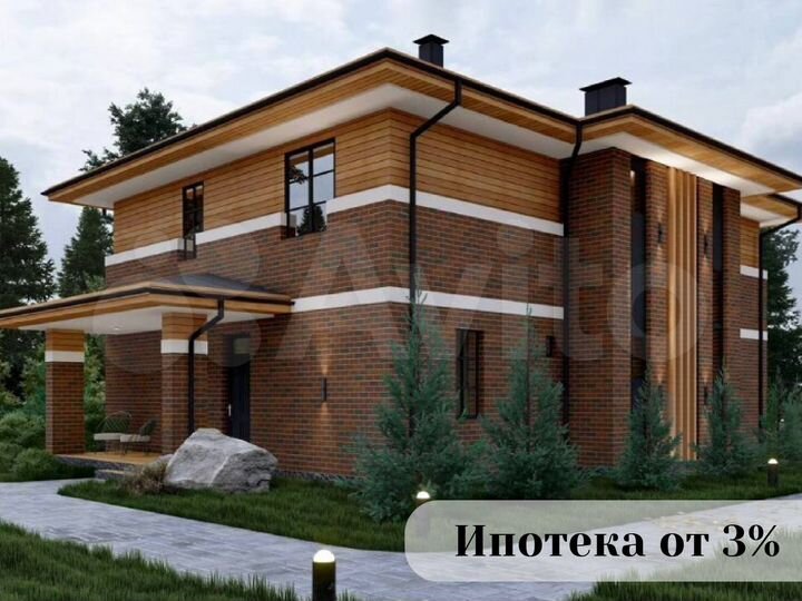 Коттедж 261 м² на участке 26,4 сот.