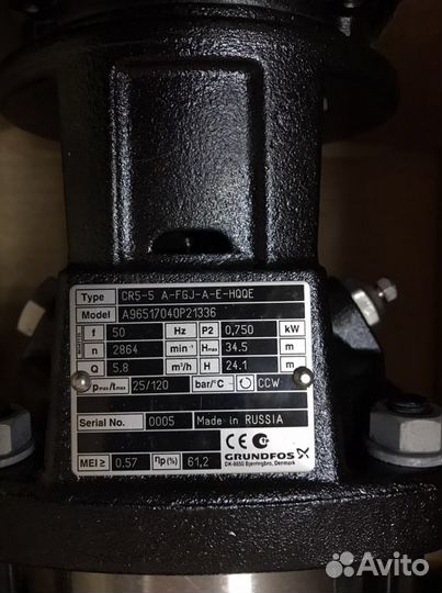 Поверхностный насос Grundfos CR 5-5 A-FGJ-A-E-hqqe