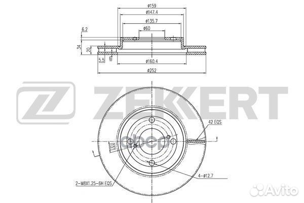 Диск торм. перед. Suzuki Baleno (FW EW) 16- S