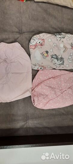 Простыни на резинке в кроватку 120х60