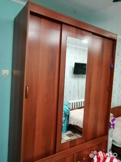 Кровать 2х спальня с матрасом бу, комод, шифонер