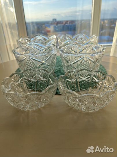 Хрустальная салатница СССР