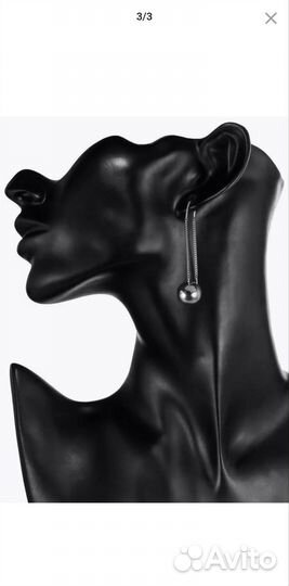 Серьги продевки шарики