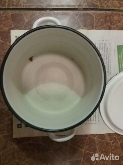 Кастрюля эмалированная 3,5 литра