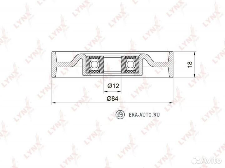 Lynxauto PB-5041 Ролик натяжной приводного ремня