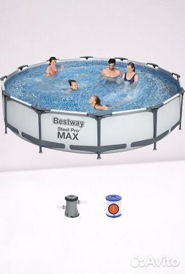 Бассейн каркасный 305*76 с фильтрующим насосом