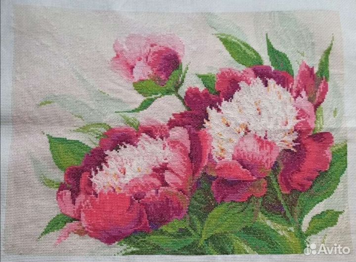 Картина вышитая крестом ручная работа