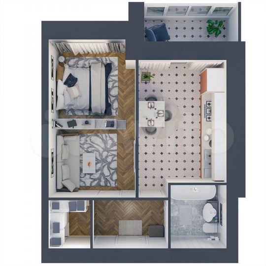 1-к. квартира, 38,7 м², 9/9 эт.