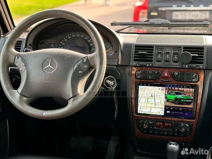 Магнитола android 2.32 Mercedes-Benz W203 Wood