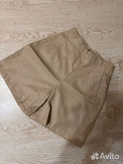 Шорты женские кожаные