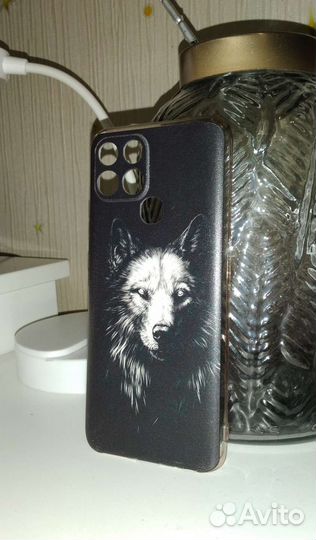 Чехол на infinix SMART 6 волк