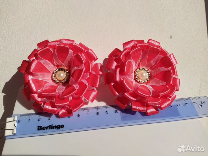 Бантики на резинках ручной работы