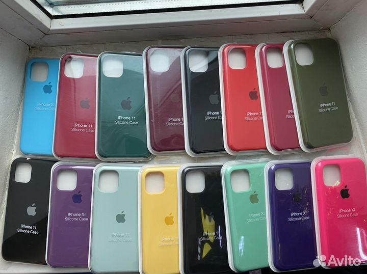 Чехол Silicone Case iPhone 6; 7; 8; X; XR; 11; 11