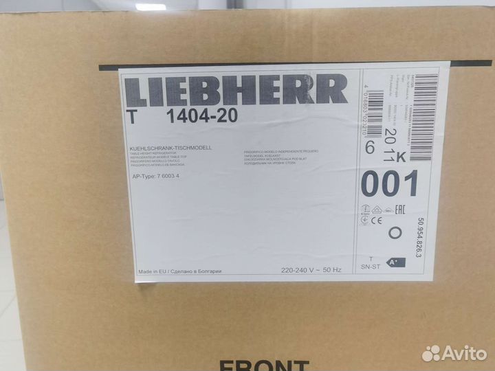 Холодильник с морозилкой Liebherr T1404