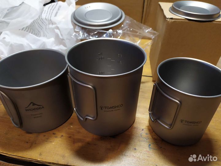 Титановые кружки 420/900 мл