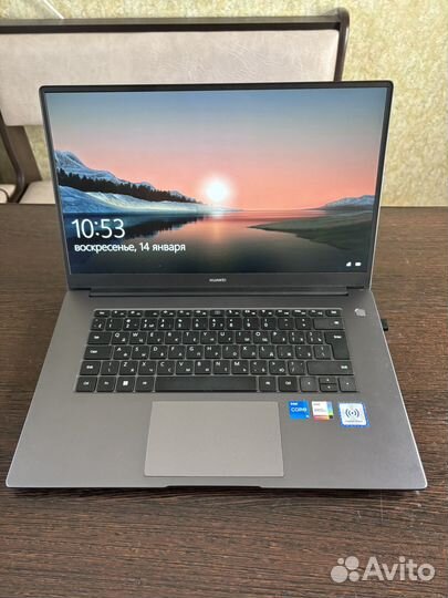 Ноутбук huawei matebook d15 bode-wdh9 серый