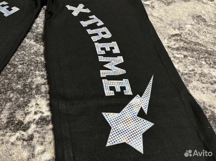 Широкие Y2k Джинсы Новые