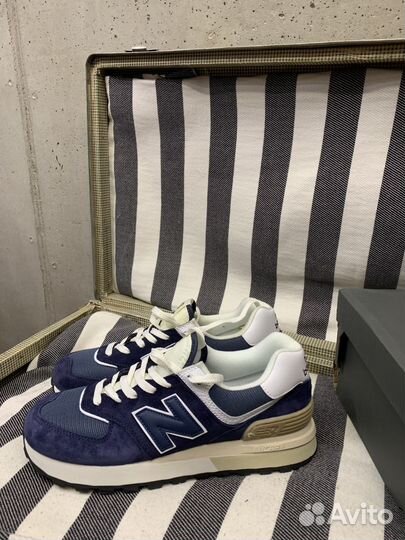 New Balance 574 Blue White Gold
