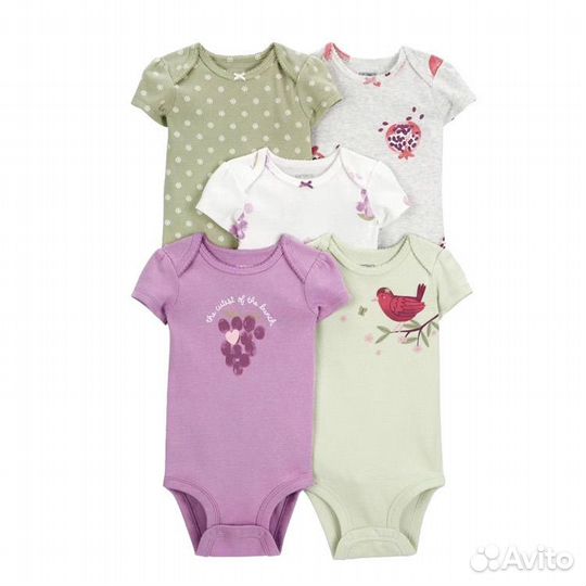 Боди для девочки 74 80 86 новое 5 шт