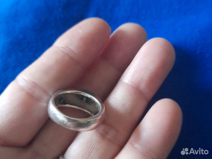 Кольцо серебро