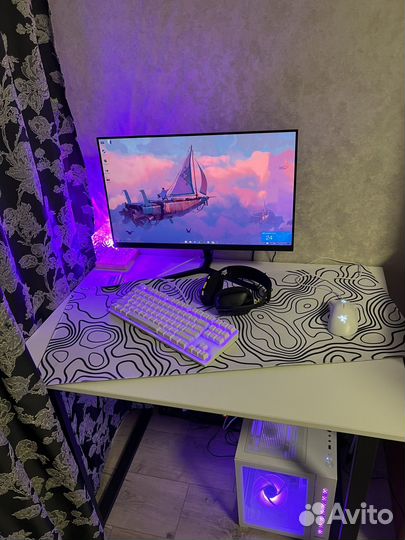 Игровой пк в сборе с монитором,стол,стул и т д