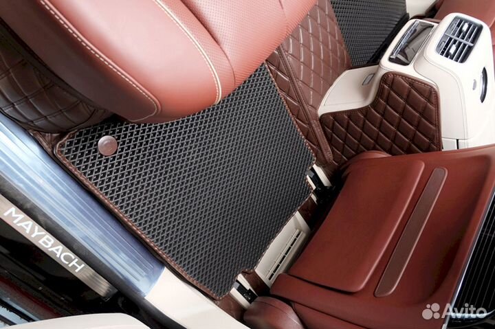 3Д коврики из экокожи Mercedes