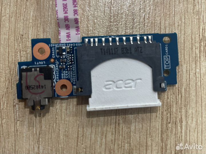 Плата с разъемом SD + Audio Acer V3-371