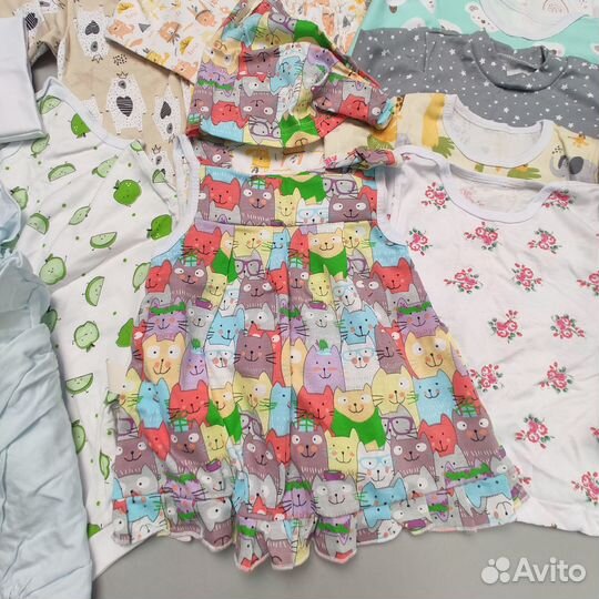 Пакет новых вещей для девочки р80