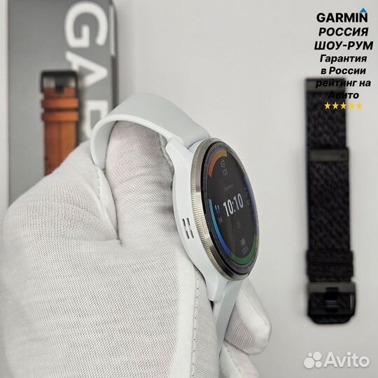 Garmin Venu 3 Silver stainless steel white SPB