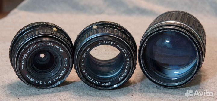 Pentax me + smc pentax 50/1.7+комплект объективов