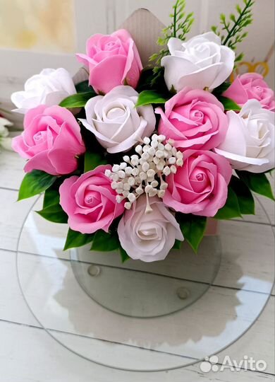 Букет из мыльных цветов