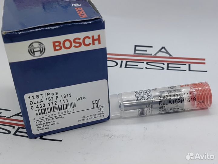 Распылитель 0 433 172 111 (dlla 152P1819)