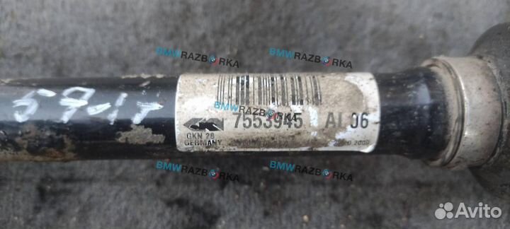 Полуось передняя левая BMW X5 E70 2008 7553945