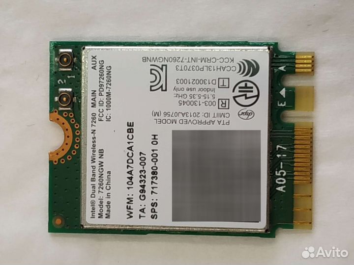 Wifi модуль 7260NGW NB
