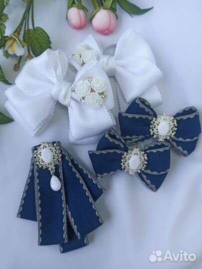 Бантики в школу, ручная работа