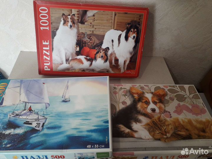Пазлы 500, 1000 деталей