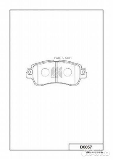 Kashiyama D0057 D0057 колодки дисковые передние\ S