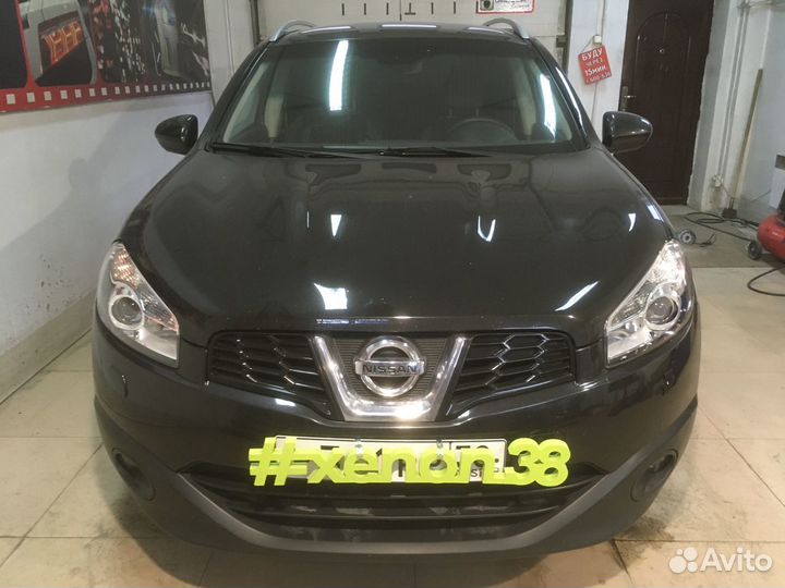 Nissan Qashqai разбор фар, замена линз