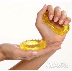 М-111 Массажер-эспандер кистевой 7 см., пара, желт