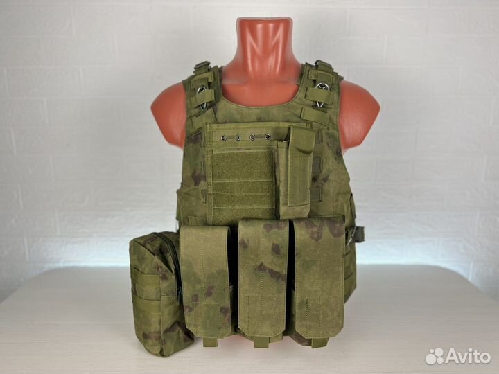 Разгрузочный жилет плитник тактический мох