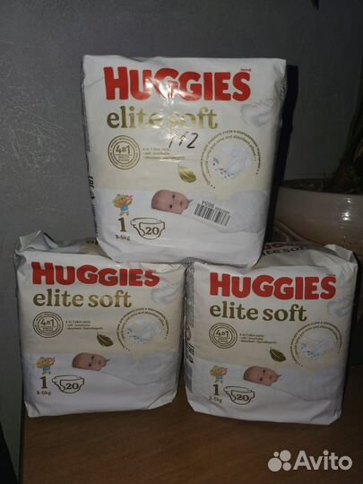 Подгузники huggies elite soft 1