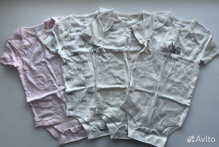 Боди, песочники для девочки 80,92,98