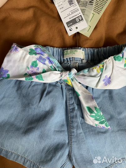 Новые шорты Benetton на малышку