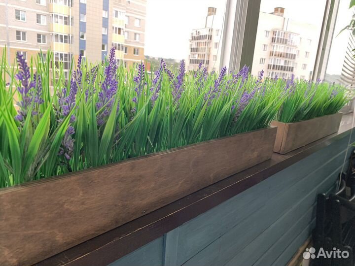 Бордюр из искусственных растерий зелени осока