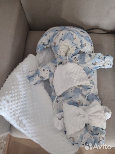 Зимний конверт на выписку