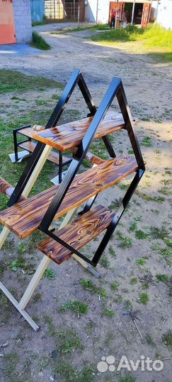 Полка настенная в стиле лофт