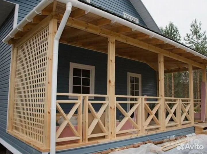 Строительство веранд, террас и пристроек под ключ