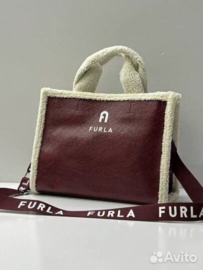 Сумка женская Furla с мехом