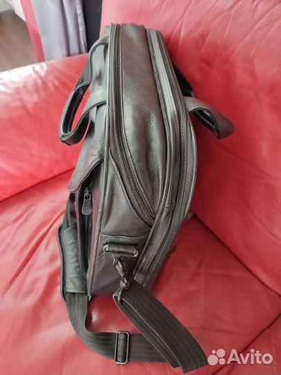 Кожаный портфель для ноутбука dell