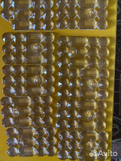 Стеклянно-хрустальные подвески на люстру